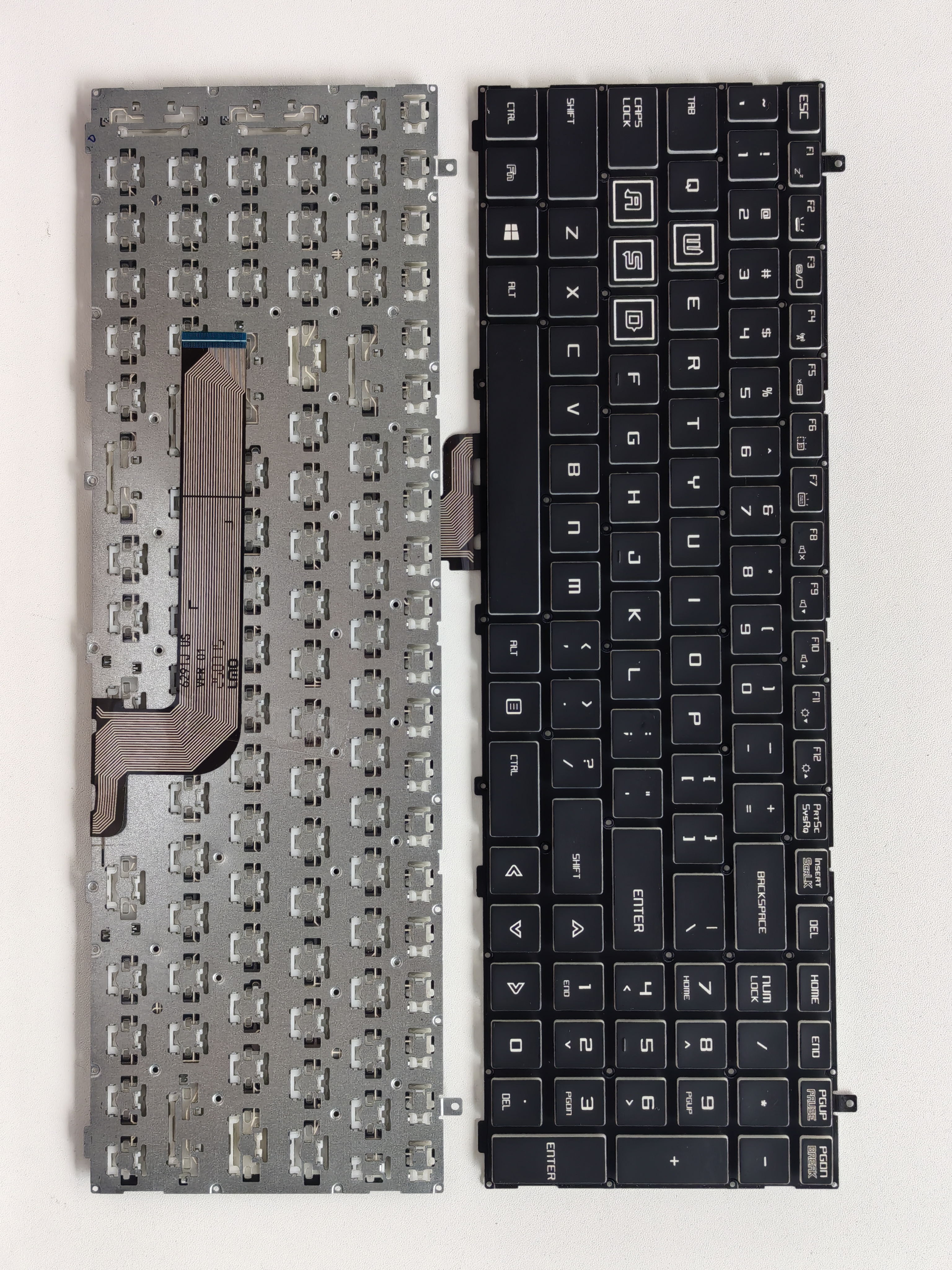 Picture of New Replacement Laptop Keyboard For HASEE T90/P-760/Mechanic T90/Deep Sea Titan X3-S BLACK White Side (OEM) US Layout